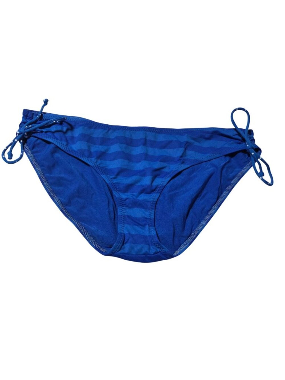 American Eagle Blue Striped Bikini Bottom Size XL Tie Sides Swimwear Swimsuit